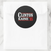 Clinton Kaine 2016 -レトロサイン – - ラウンドシール (バッグ)