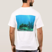 Cliona delitrixおよびCnidarian (退屈するスポンジおよびC Tシャツ (裏面)