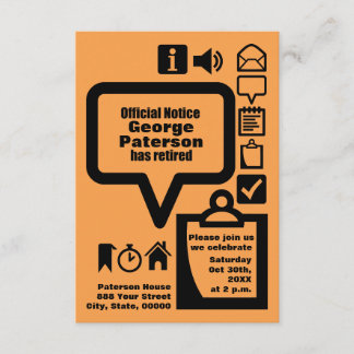 Clipart色を選択2 カスタム Retierパーティー 招待状