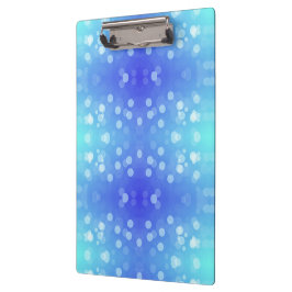 clipboard featuring a blue and teal bokeh pattern  クリップボード