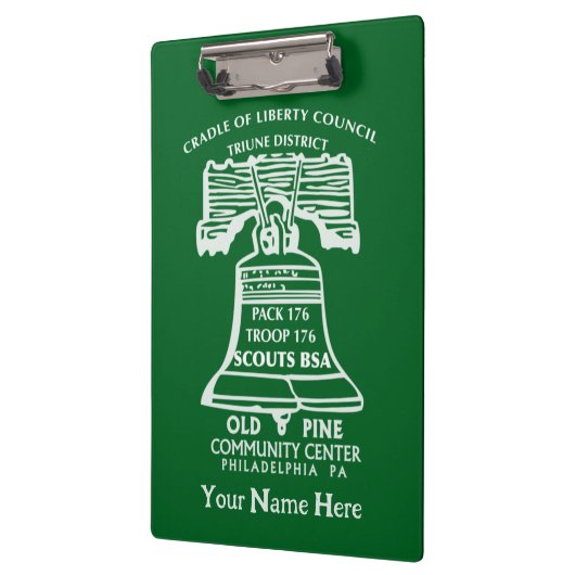 Clipboard - Forest Green (Personalized) クリップボード (左)