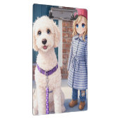 Clipboard Little Girl & Dog Cute  クリップボード (右)
