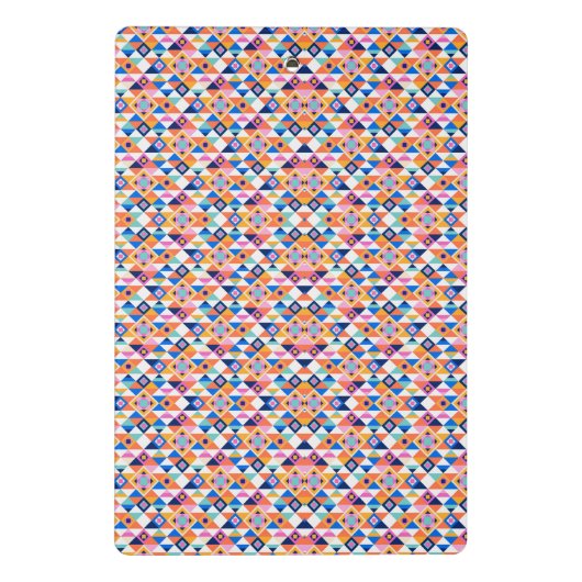 Clipboard with vibrant geometric pattern  ミニクリップボード (裏面)