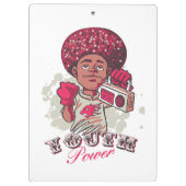 Clipboard – YOUTH Power Afro & Boombox Urban クリップボード (裏面)