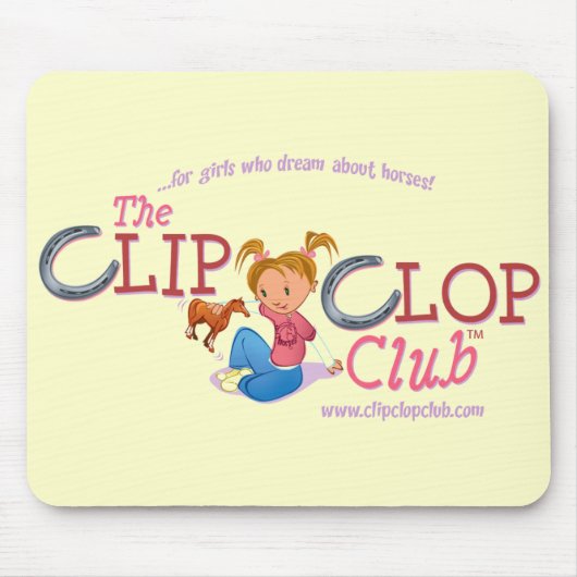 ClipClopClubのロゴのmousepad マウスパッド (正面)