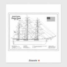 Clipper Ship 飛んでいる Cloud - Ship Blueprint BD