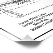 Clipper Ship 飛んでいる Cloud - Ship Blueprint BD フォトプリント (角)