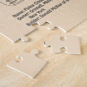 Clipper Ship 飛んでいる Cloud - Ship Blueprint SD ジグソーパズル (側面)