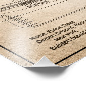 Clipper Ship 飛んでいる Cloud - Ship Blueprint SD フォトプリント (角)