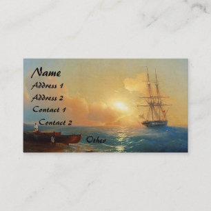 Clipper Ship Sunset海ビーチ名刺 名刺