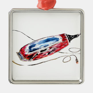 Clippers赤い理容師 メタルオーナメント