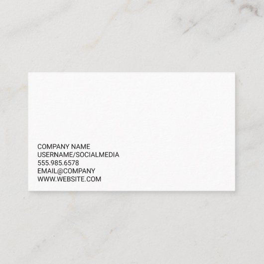 Clippers | Comb | Hair Cuts 名刺 (裏面)