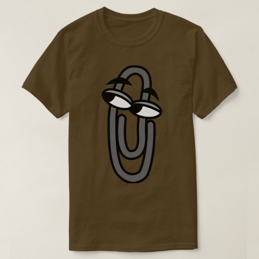 Clippy Office Pal Officeアシスタントの装飾 Tシャツ (デザイン正面)