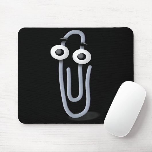 Clippy Paper Clip Funny Meme Page Note  マウスパッド (マウス)