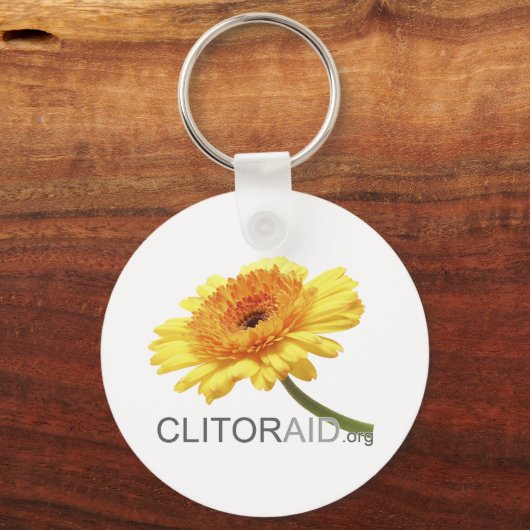 Clitoraid.org キーホルダー (正面)