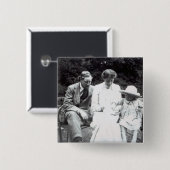 CliveおよびジュリアンのBell 1910年が付いているヴァージニアWoolf 缶バッジ (正面&裏面)