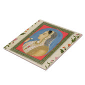 Cliveの小さいアルバからの気高い女性のポートレート、 タイル (側面)