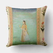 Cliveの小さいアルバムからの花を、握っている女性 クッション (裏面)