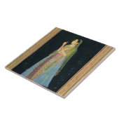 Cliveの小さいアルバムからの花を、握っている女性 タイル (側面)