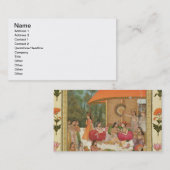 Cliveの小さいアルバムから、楽しんでいる女性 名刺 (正面/裏面)