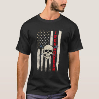 Cloの背面にアイアンワーカーシャツユニオンギフトデザイン Tシャツ