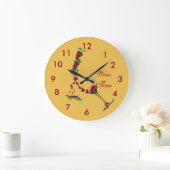 Clock~のワインの時間 ラージ壁時計 (ホーム)