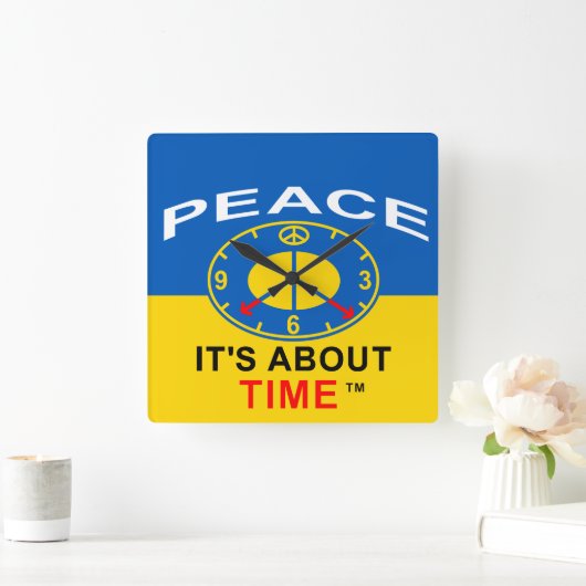 Clock スクエア壁時計 (ホーム)