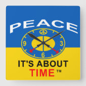 Clock スクエア壁時計 (正面)