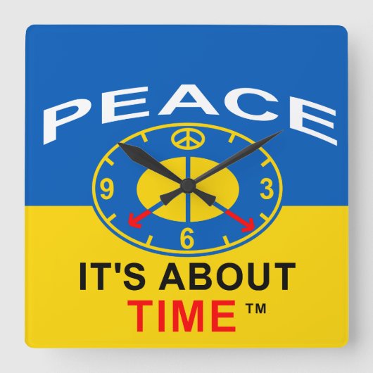 Clock スクエア壁時計 (正面)