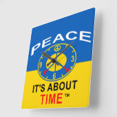 Clock スクエア壁時計 (傾斜)