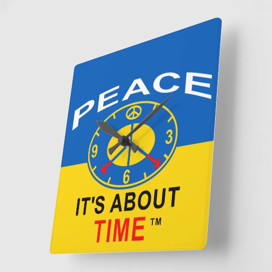 Clock スクエア壁時計 (傾斜)