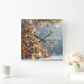 Clock スクエア壁時計 (ホーム)