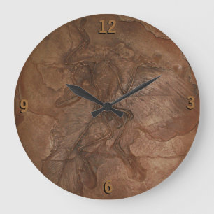 Clock - Archaeopteryx fossil ラージ壁時計