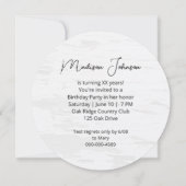 Clock Birthday Party On Whitewashed Wood (裏面)