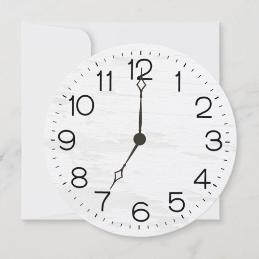 Clock Birthday Party On Whitewashed Wood (正面)