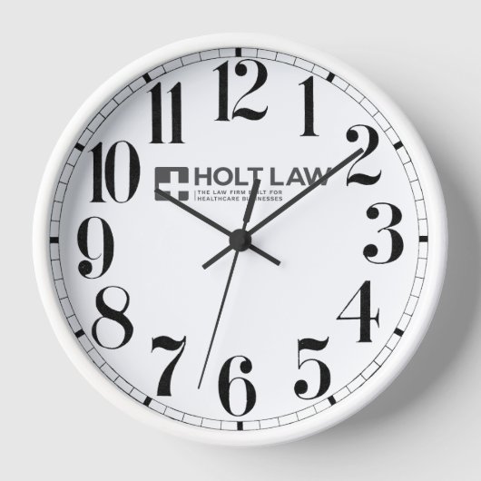 Clock by Holt Law (Gray) 壁時計 (正面)