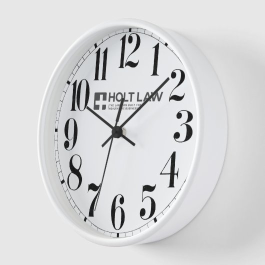 Clock by Holt Law (Gray) 壁時計 (傾斜)