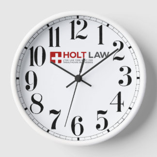 Clock by Holt Law (Red) 壁時計