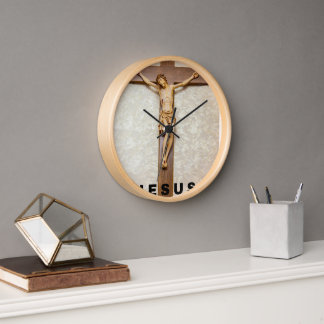 clock design in jesus cross 壁時計