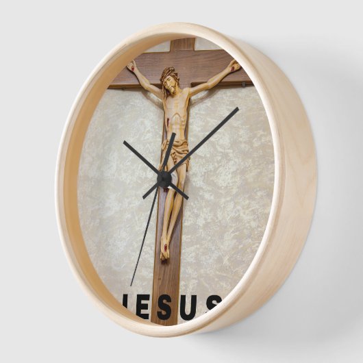 clock design in jesus cross 壁時計 (傾斜)