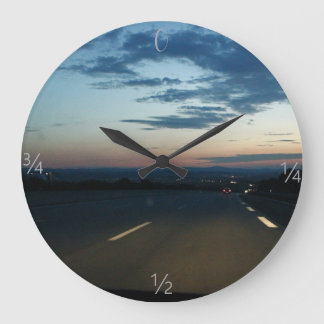 Clock Drive Sunset ラージ壁時計