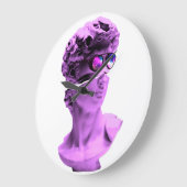 Clock Michelangelo's David - By RLE Art Solutions ラージ壁時計 (傾斜)