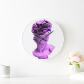 Clock Michelangelo's David - By RLE Art Solutions ラージ壁時計 (ホーム)