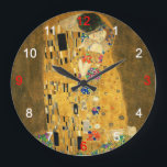 Clock of “The Kiss” ラージ壁時計<br><div class="desc">私はKlimtが好きな人のためにこの壁掛け時計を作りました。 (Designed by KOBAYASHI, Michinobu)</div>