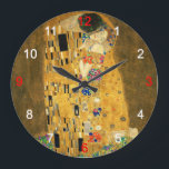 Clock of “The Kiss” ラージ壁時計<br><div class="desc">私はKlimtが好きな人のためにこの壁掛け時計を作りました。 (Designed by KOBAYASHI, Michinobu)</div>