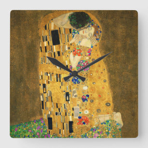 Clock of “The Kiss”,No.03 スクエア壁時計