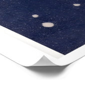 Clock on Snowflake Matchbox Art Print, Russian ポスター (角)