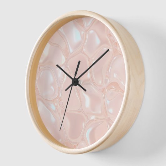 Clock Peach Slime Design 壁時計 (傾斜)