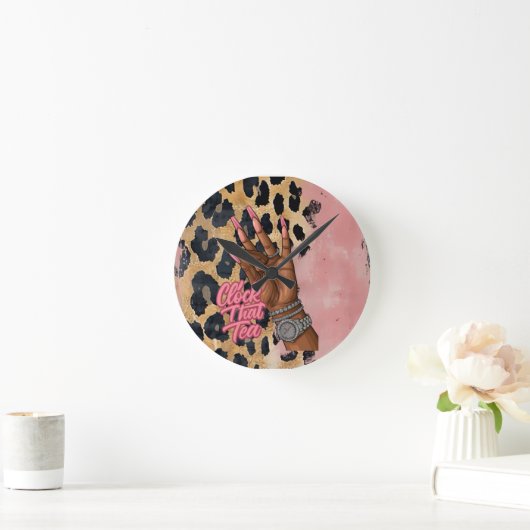 Clock That Tea Wall Clock ラウンド壁時計 (ホーム)