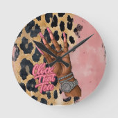 Clock That Tea Wall Clock ラウンド壁時計 (正面)